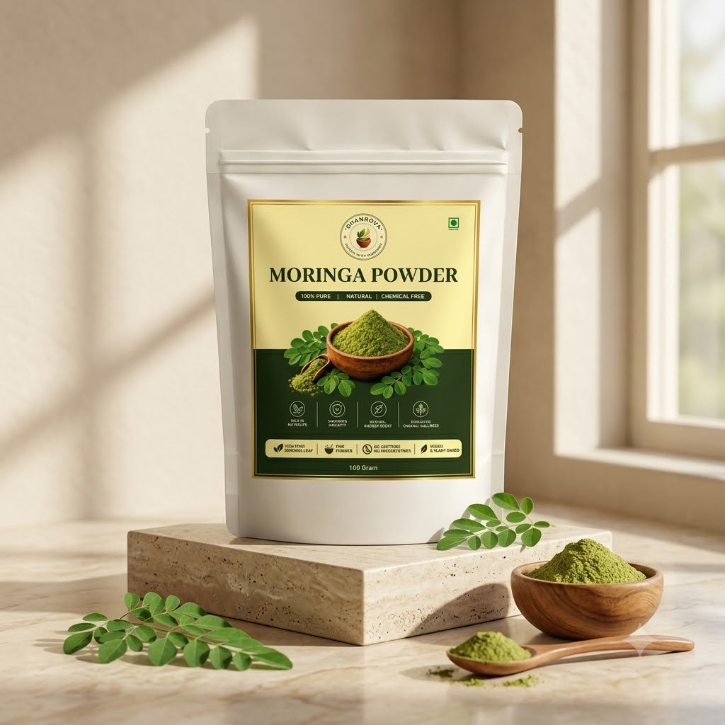 DHANROVA Organic Moringa Powder | 100% Pure | 100g
