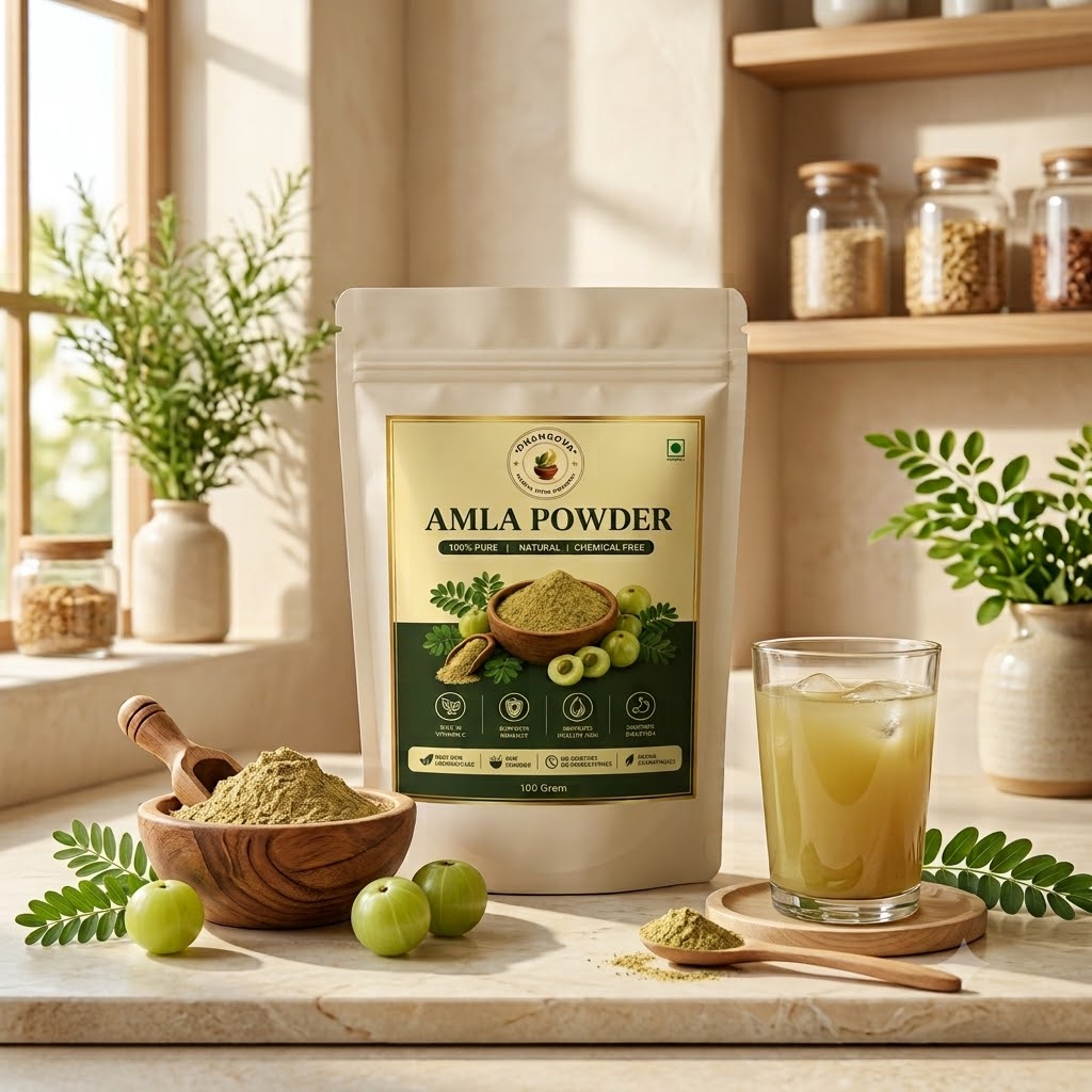 DHANROVA Amla Powder | 100% Pure Indian Amla | 100g