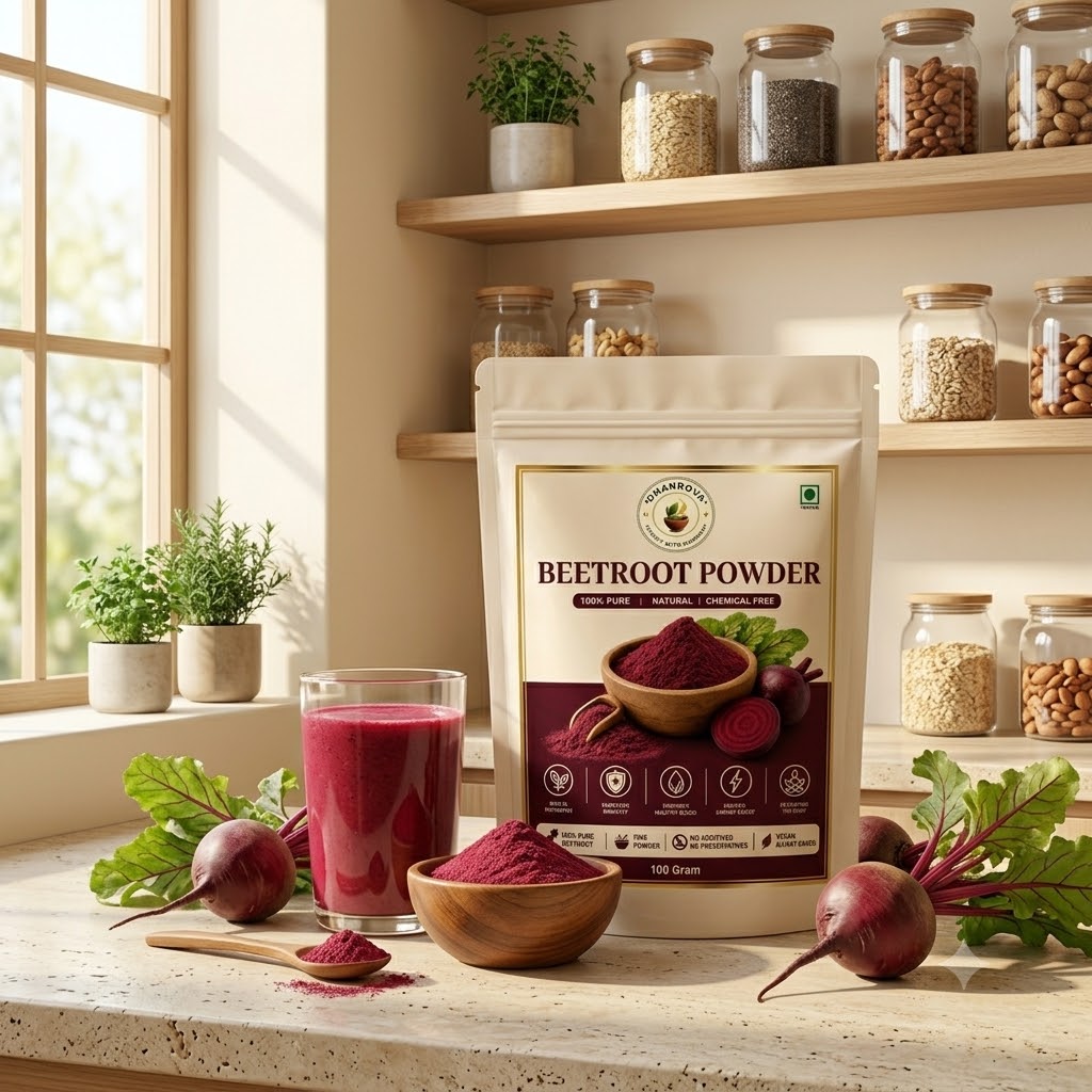 DHANROVA Natural Beetroot Powder | 100% Pure | 100g