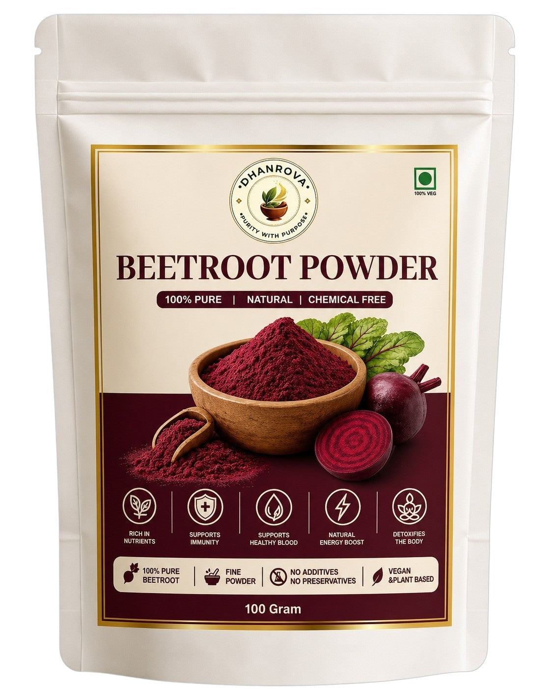 DHANROVA Natural Beetroot Powder