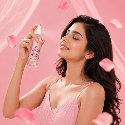 DHANROVA 100% Pure Rose Water | Steam-Distilled Face Toner & Mist | 100ml