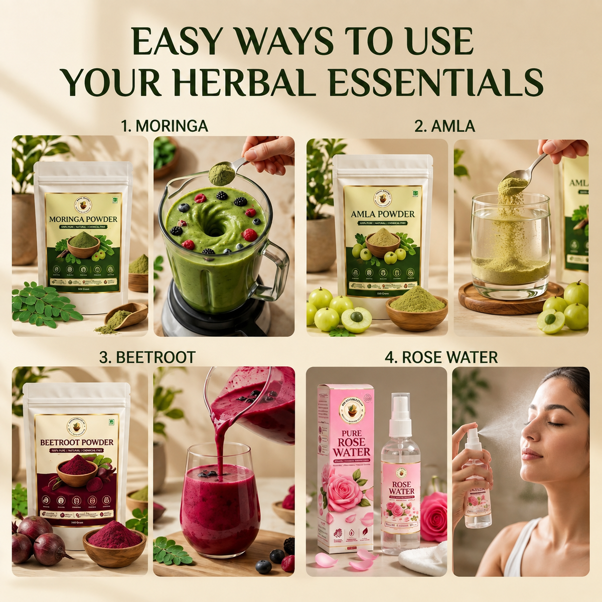 Dhanrova Herbal Essentials Pack