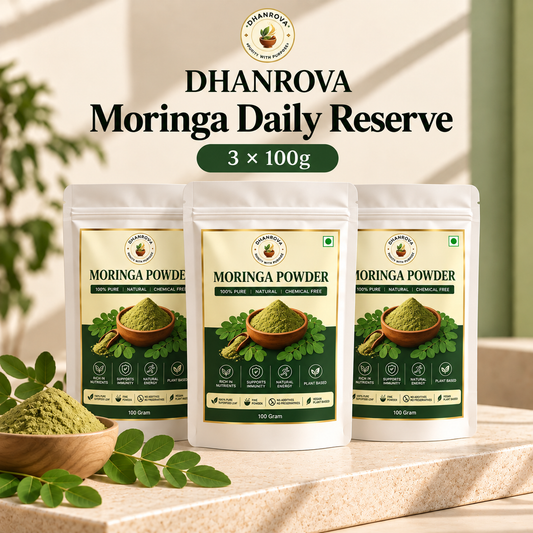 Dhanrova Moringa Daily Reserve | 3 × 100g