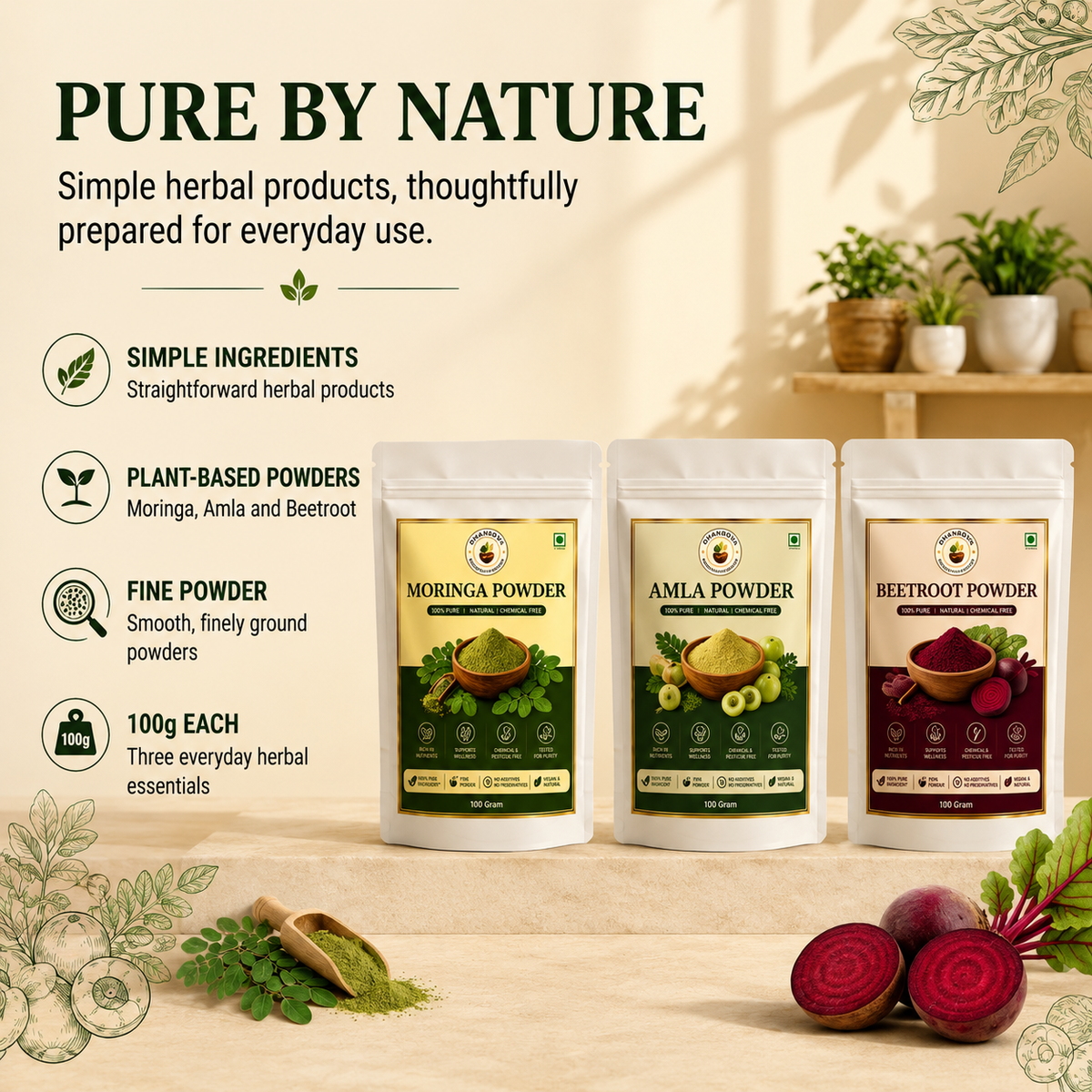 Dhanrova Herbal Wellness Trio