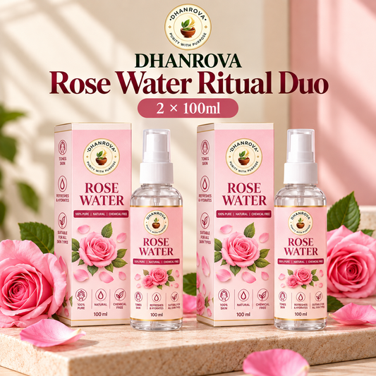 Dhanrova Rose Water Ritual Duo | 2 × 100ml